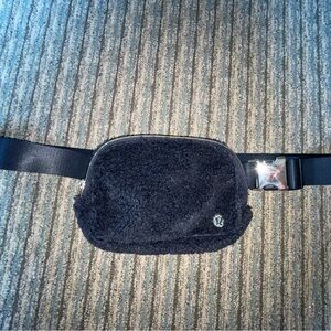 Lululemon Black and Gold Belt Bag